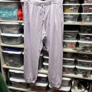 Pink brand lavender oversized joggers